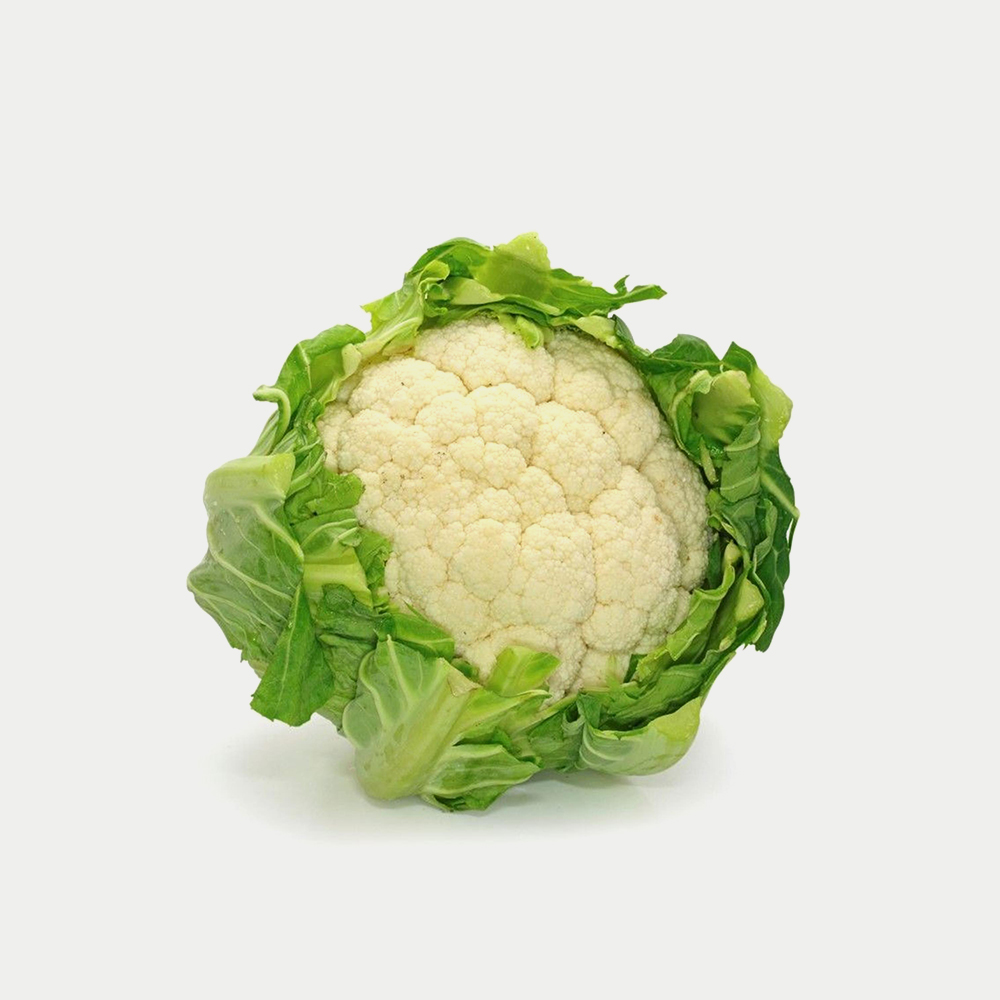 White cauliflower leaves